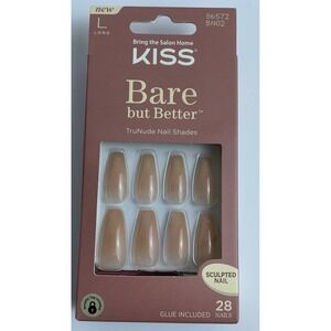 KISS Bare But Better TruNude Long Sculpted Gel‎ Nail Kit, 28 Nails